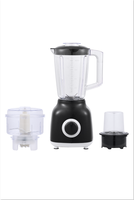 Hot 2in1 électrique en plastique pot mélangeur mélangeur légumes et fruits presse-agrumes robot culinaire quatre lames