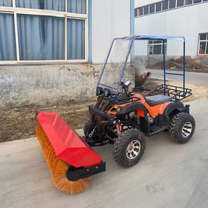 Four-<b>Wheel</b> Beach Snow Car Snow Shovel Snow Multi-Functional Road Rolling <b>Brush</b> Snow - Product Image 5
