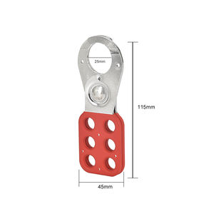 قفل أمان فولاذي Elecpopular EP-8311 مقاس 1 بوصة، 6 فتحات، متعدد الاستخدامات، مقاوم للعبث، قفل LOTO للمعدات الصناعية، متوافق مع معايير ANSI، 50 مم - Product Image 2