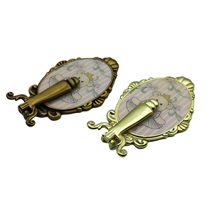 High End Customized Carving Pattern Art Museum Gift Souvenir Gift Folded <b>Compact</b> <b>Mirrors</b> Luxury Metal Foldable <b>Mirror</b> - Product Image 3