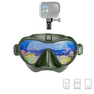 GoPro Snorkel Mask With Mount One Size Tempered Glass Diving Goggles For Underwater Photography - Product Image 2