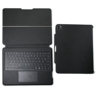 Yeni BSCI Tedarikçisi Çıkarılabilir Kablosuz Dokunmatik Yüzeyli Darbeye Dayanıklı PU Deri Tablet Klavye Kılıfı iPad Pro 11/Air 10.9 için