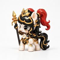 Figurine de Cheval Guerrier en PVC Personnalisable et Amusante, Boîte Mystère 9cm, Jouet Promotionnel, Figurine de Collection Designer, Cadeau, Jouet d'Art, Collections