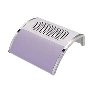 Colector de polvo de uñas de gran potencia de 80W con 2 ventiladores, máquina de manicura, aspiradora profesional de uñas para gel Acrílico