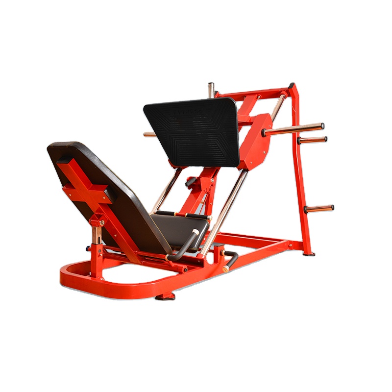 Высококачественный силовой тренажер для тренажерного зала, загруженный 45 градусов пресс для ног