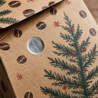 Paperboard Self-Erecting Coffee Bean Instant Coffee&Expresso Packaging Box with Customized Logo