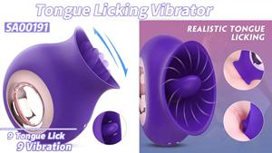 Volwassen Speelgoed G-Spot Gadget Oplaadbare Waterdichte 9-Mode Vibrerende Seksstimulator Tong-Likken Functie Voor Vrouwen Koppels - Product Image 2