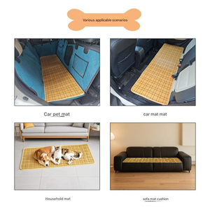 Tapis de refroidissement pour animaux de compagnie avec motif de grille Conception respirante durable pour chiens Confort d'été Idéal pour garder les animaux de compagnie au frais et détendus - Product Image 5