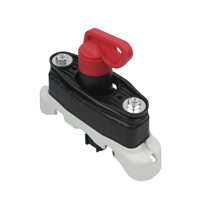 Interrupteur rotatif d'isolement de batterie 2 pôles 2 broches M10 150A 12V/24V en plastique pour systèmes électriques de camions