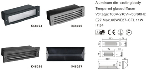 Luminaire encastré carré IP65 à <span class=keywords><strong>led</strong></span> en aluminium pour <span class=keywords><strong>rampe</strong></span> d'éclairage d'escalier - Product Image 6