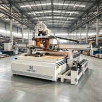 Centro de Mecanizado CNC para Madera, Router CNC de 3 Ejes, Máquina de Tallado y Corte ATC, 1325x2500mm, 9KW, Control Syntec