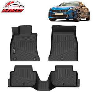 Alfombrillas para Kia Stinger RWD 2018-2023, para todo tipo de clima, TPE, moldeadas en 3D, protector de alfombra, 3 piezas, impermeables - Product Image 1