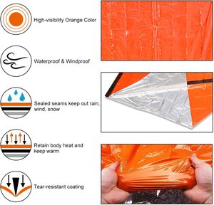 Wholesale Waterproof Outdoor Survival Shelter Bivvy Emergency Camping Thermal Sleeping Bag - Product Image 3