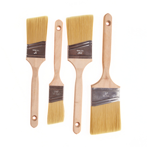 <b>Set</b> of 1\" 1.5\" 2\" 2.5\" Painting Brushes Wooden Handle Synthetic Hair DIY Grade Customizable OEM for Decoration Wall Painting - Product Image 6