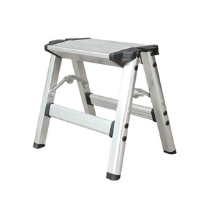 Tabouret pliant en aluminium à 2 marches, robuste, pour usage domestique, petite échelle, vente en gros d'usine, support OEM personnalisé - Product Image 1