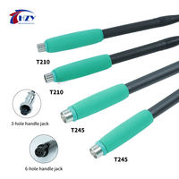 Poignée de station de soudage compatible HZY T210/T245 pour réparation de carte mère, résistante aux hautes températures