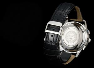 สายหนังแท้ คุณสมบัติกันน้ำ นาฬิกาข้อมือผู้ชายระบบออโตเมติกคุณภาพสูง นาฬิกาข้อมืออเนกประสงค์ - Product Image 4