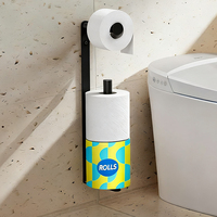 Nouveau Porte-Papier Toilette Mural Moderne Premium en Acier Inoxydable 304 pour Rouleau Géant 2026