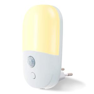 ปรับความสว่างได้ <span class=keywords><strong>3</strong></span> โหมดไฟกลางคืนสีขาวนวล ปลั๊กอินพร้อมเครื่องตรวจจับความเคลื่อนไหว - Product Image 1