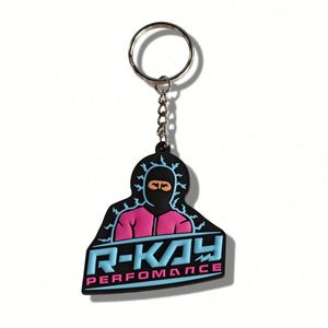 Porte-clés personnalisé en gros avec logo, en PVC souple 2D/3D et caoutchouc de silicone, pour usage professionnel - Product Image 3