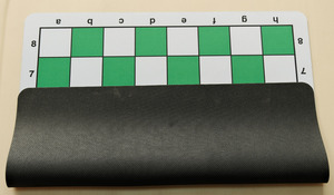 Màu xanh lá cây + Dòng màu đen cao su mềm chuột Pad bàn cờ với 20 ''x 20'' và 57x57mm vuông và 2mm Độ dày dmr06f - Product Image 3