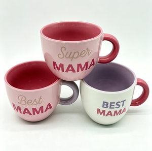 Taza de Café de Cerámica <span class=keywords><strong>Super</strong></span> Mama / Best Mama, Linda Taza de Cerámica Colorida, Regalo Ideal para Mamá en su Cumpleaños o Día de la Madre - Product Image 5