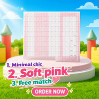 Tuiles de Mahjong en Acrylique de Luxe Modernes Premium, Couleurs Rose et Blanc, Logo Personnalisé Imprimé, Portables et Durables pour Jeu de Loisirs à Domicile