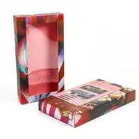 Boîte cosmétique rose personnalisée avec fenêtre transparente et fermeture magnétique pour cils, maquillage, cadeaux, emballage de beauté pour la vente au détail