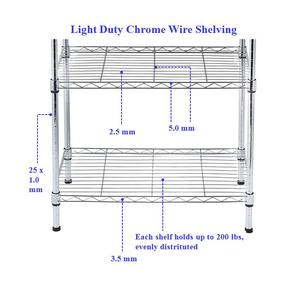 72 "H X 48" W X 18 "d Acero inoxidable 4 niveles Estante de alambre Equipo de almacenamiento para restaurante Estantes Organizadores de cocina - Product Image 3