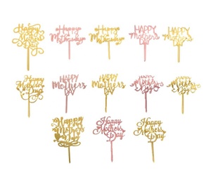 Adornos acrílicos <span class=keywords><strong>para</strong></span> pastel de <span class=keywords><strong>cumpleaños</strong></span>, adornos <span class=keywords><strong>para</strong></span> pasteles, magdalenas, magdalenas, postres, <span class=keywords><strong>Feliz</strong></span> Día de la madre, nuevo estilo - Product Image 1