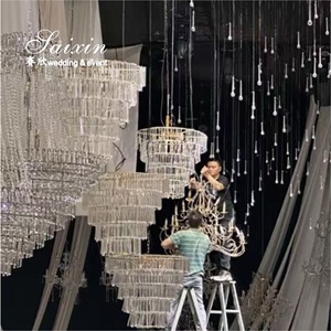 SX-CH237 Sonderangebot Günstige K9 Kristall-Kronleuchter für Hochzeits-Requisiten und Event-Dekoration - Product Image 3