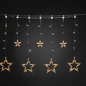 LED-Sternenvorhang, 72 bernsteinfarbene LED, inkl. Caja de baterías solares (9019639658) - Product Image 4