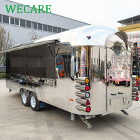 Wecare Mobile Pizza Traiteur Bar Remorque Food Trucks Remorque alimentaire mobile avec équipements de cuisine complets