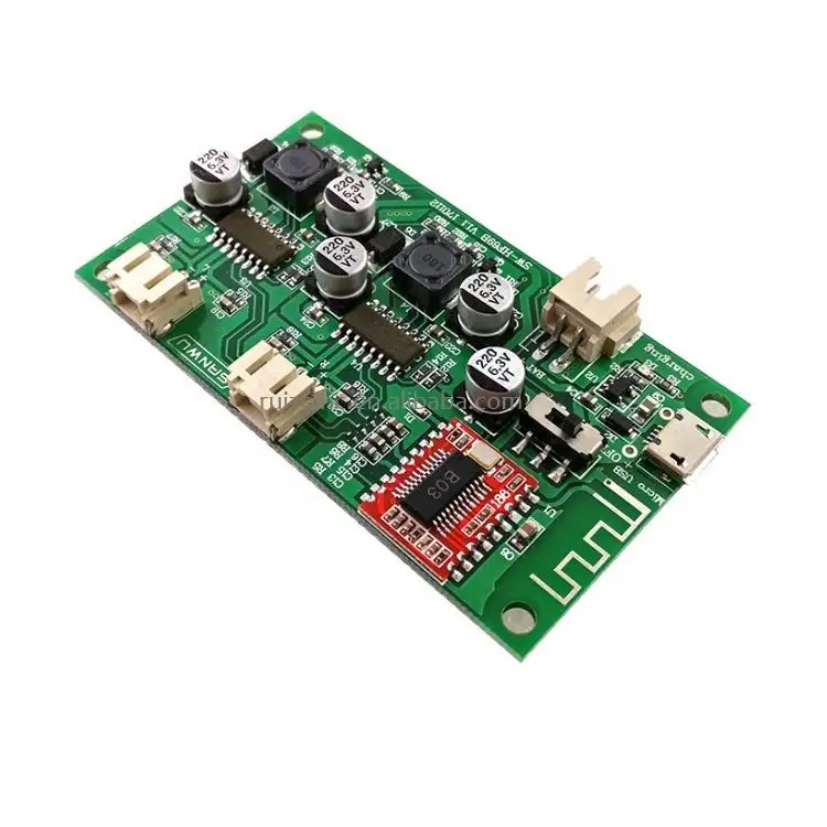 DC 5V 6W+6W 2 Channel Stereo Amplifier Board Lithium Battery Powered for Speakers Loudspeaker Box Modified