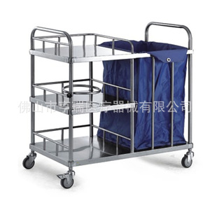 Carro de residuos hospitalarios Henry HR-421 de acero inoxidable para quirófano y recolección de ropa de cama - Product Image 5