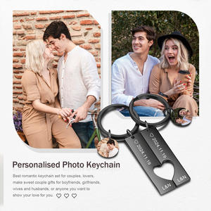 Bar personnalisé gravé immobilier souvenir cadeau New <span class=keywords><strong>Sweet</strong></span> <span class=keywords><strong>Home</strong></span> pendaison de crémaillère coeur en acier inoxydable couples <span class=keywords><strong>porte</strong></span>-<span class=keywords><strong>clés</strong></span> - Product Image 3