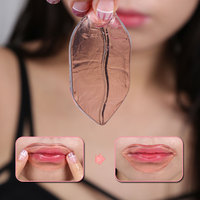 Masque de nuit repulpant pour les lèvres en hydrogel biologique végétalien rose hydratant à l'aloe vera et au collagène cristallin