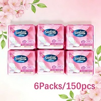 Fournisseurs de serviettes hygiéniques ultra-fines respirantes sans ailettes OEM, naturelles, non-tissées, hautement absorbantes, en coton doux, 160 mm, protège-slips anioniques