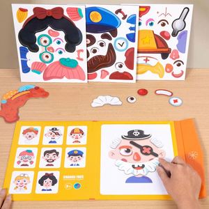 Children's Adhesive Clip-On Portable Costume-Changing Role-Playing Face-Changing Dress-Up Cognitive <b>Educational</b> Toy for Kids - Product Image 3