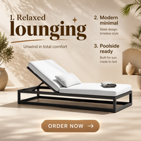 2025 Sigma mobilier d'extérieur moderne chaise de plage loisirs lit de soleil hôtel Villa piscine chaises longues