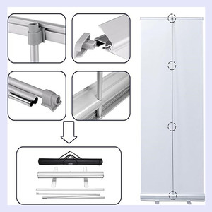 Chất lượng cao 60x180cm nhôm cuộn biểu ngữ đứng <span class=keywords><strong>Roll</strong></span>-up hiển thị cho hội nghị và triển lãm thương mại - Product Image 3