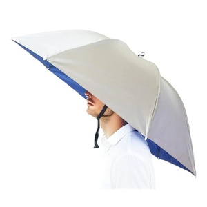 Parapluie-chapeau manuel surdimensionné anti-UV en tissu Oxford, coupe-vent, pliable, mains libres, 95 cm ouvert, 7 baleines - Product Image 1