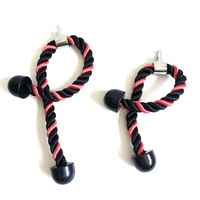 Accessoires pour machine à câbles de gym, système de poulie 27 et 36 pouces, corde de triceps rose de luxe pour tirage vertical