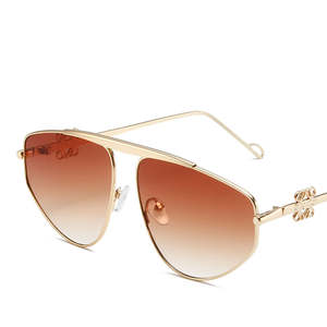 新趋势中国定制时尚古典男士太阳镜设计师金属飞行员太阳镜 - Product Image 3