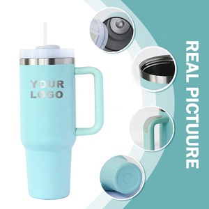 Mug de voyage d'aventure personnalisé à double paroi 40 oz, tasse en métal réutilisable, isotherme en acier inoxydable 40 oz avec poignée - Product Image 6