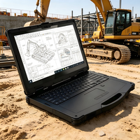 Ordinateur portable industriel robuste de 15,6 pouces à prix d'usine, SSD 256 Go pour la logistique pétrolière et gazière