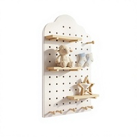 Étagère de rangement murale en bois, organisateur de penderie, taille personnalisée, présentoir pour atelier domestique, forme nuage