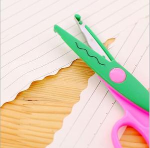 Haute qualité Laciness Zig Zag bricolage artisanat école étudiant enfants en plastique artisanat ciseaux à la main papier coupe <span class=keywords><strong>papeterie</strong></span> - Product Image 5