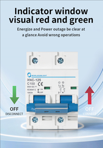 Disjoncteur miniature photovoltaïque DC XNC-125PV 10kA 250V 500V 750V 1000V 1P 2P 3P 4P 80A 100A 125A pour système PV - Product Image 6