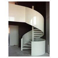 Escalier en colimaçon intérieur sur mesure, fourni directement par l'usine, pour bâtiments commerciaux, loft, villa, rénovation